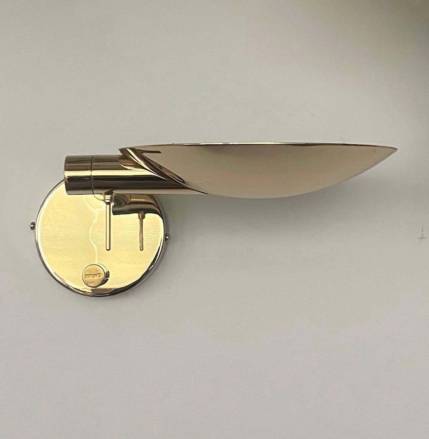 Postmodern Articulated Pair Of Gold Wall Sconces By Estiluz, Barcelona, 1980s photo furniture