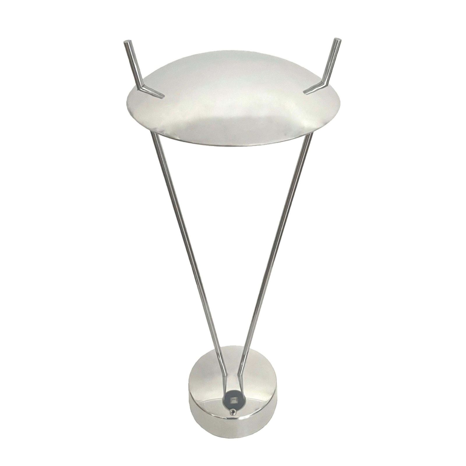 Postmodern Pair Of Aluminium Table Lamps By Leonardo Marelli For Estiluz, 1980s photo for sale
