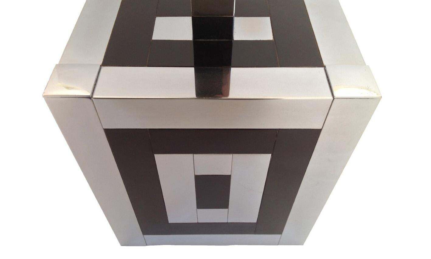 Mid Century Spanish Metal Table Lamp By Willy Rizzo For Lumica, 1970s photo for sale