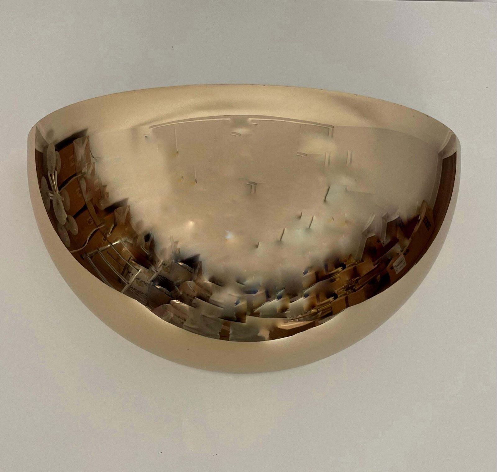 Mid Century Large Gold Set Of Four Wall Sconces By Estiluz, Barcelona, 1970s photo for sale