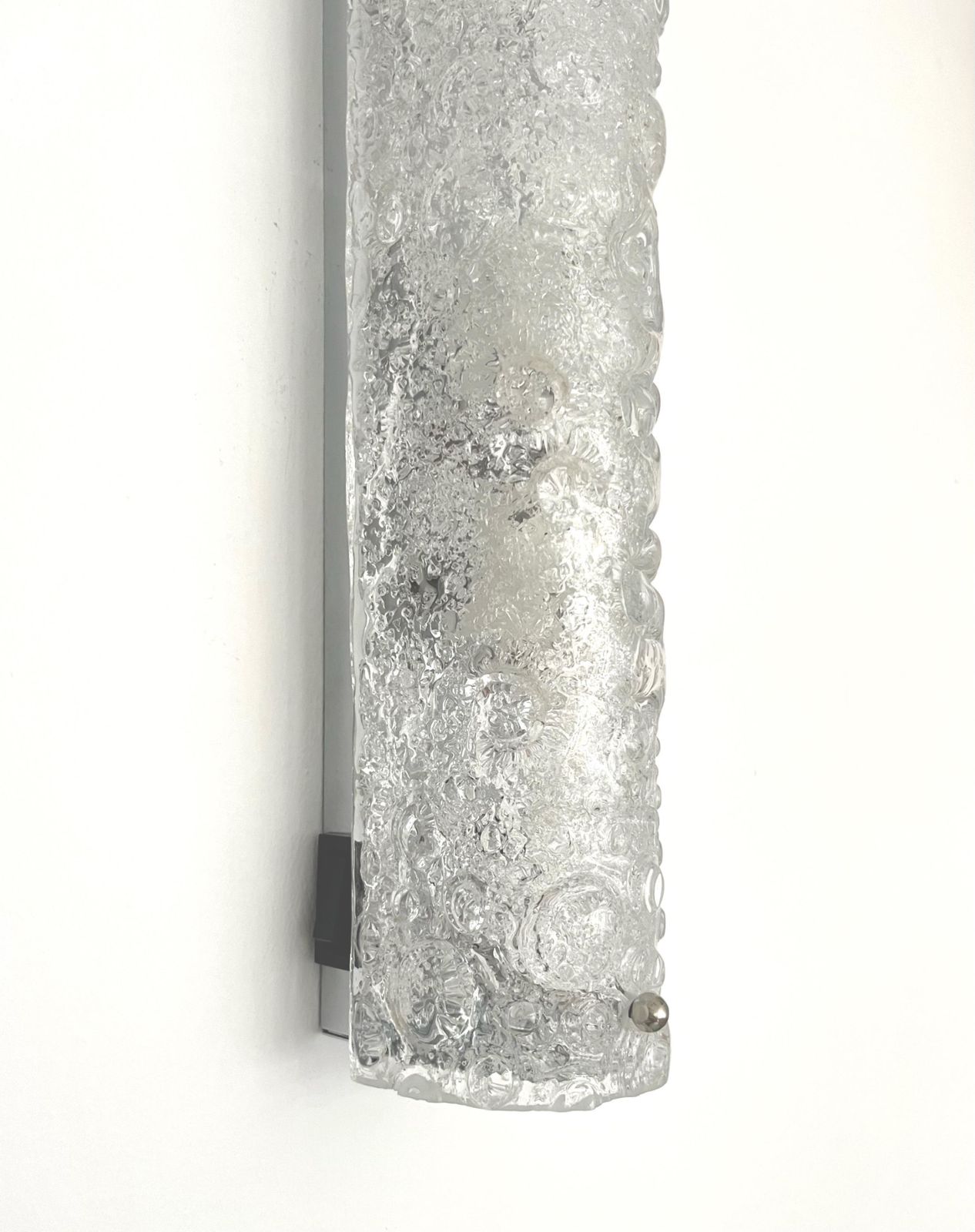 German Mid Century Pair Of Bubbles Murano Wall Sconces By Hillebrand, 1970s photo for sale