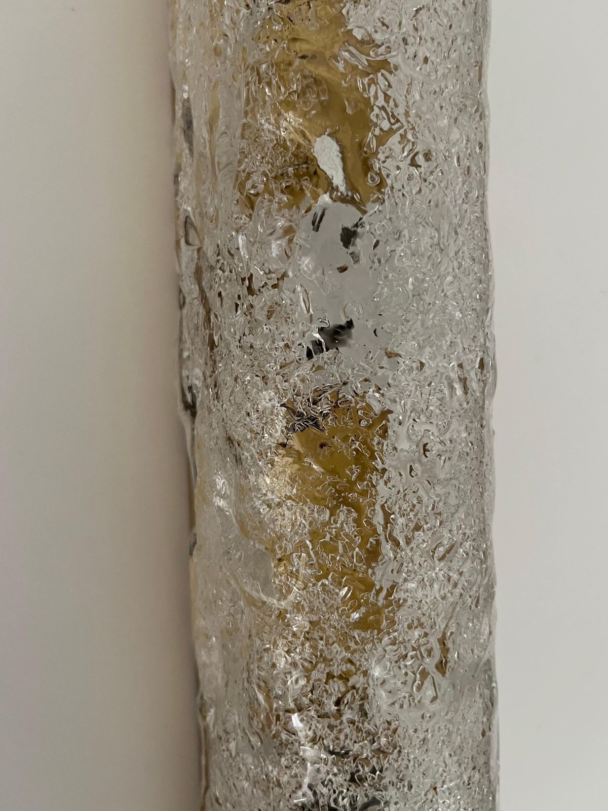 Individual German Midcentury Murano Long Wall Sconce By Hillebrand, 1970s photo vinterior