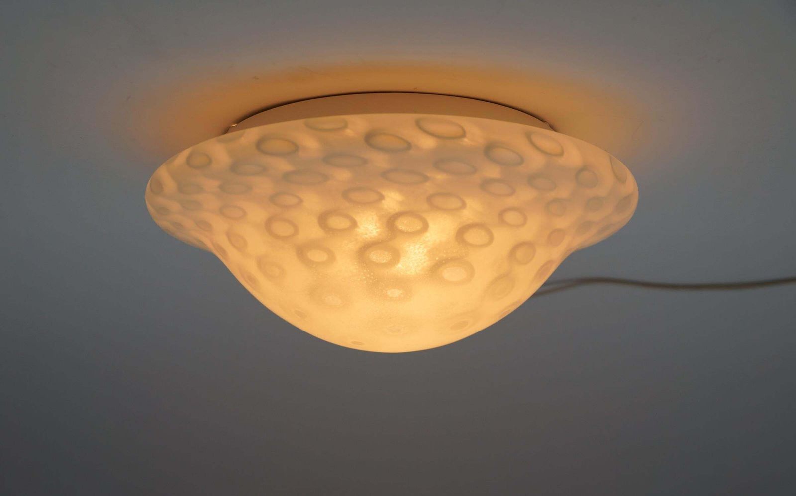 Vintage Glass Flush Mount By Aloys Ferdinand Gangkofner For Peill & Putzler, 1 photo vintage
