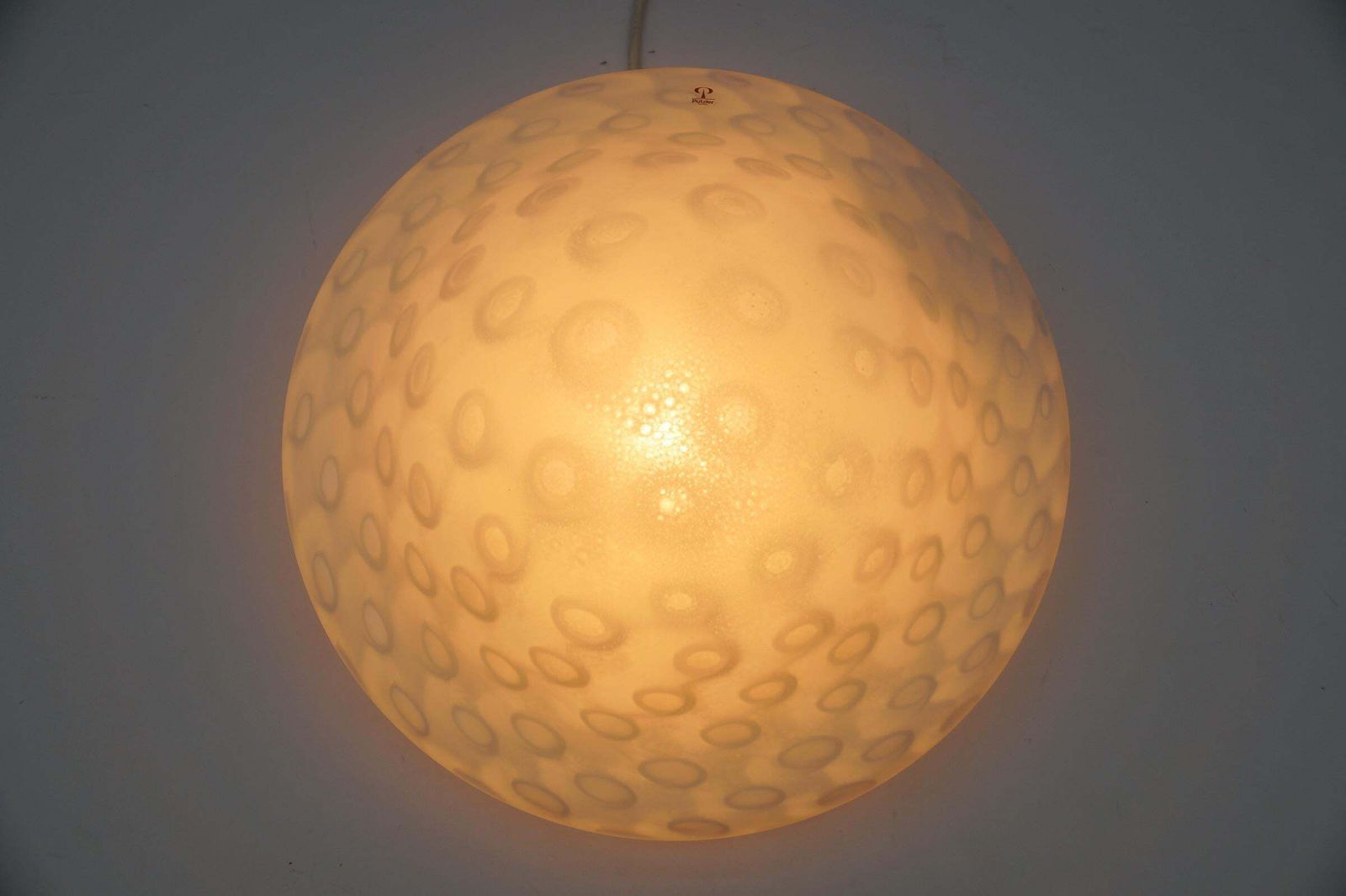 photo for sale Vintage Glass Flush Mount By Aloys Ferdinand Gangkofner For Peill & Putzler, 1