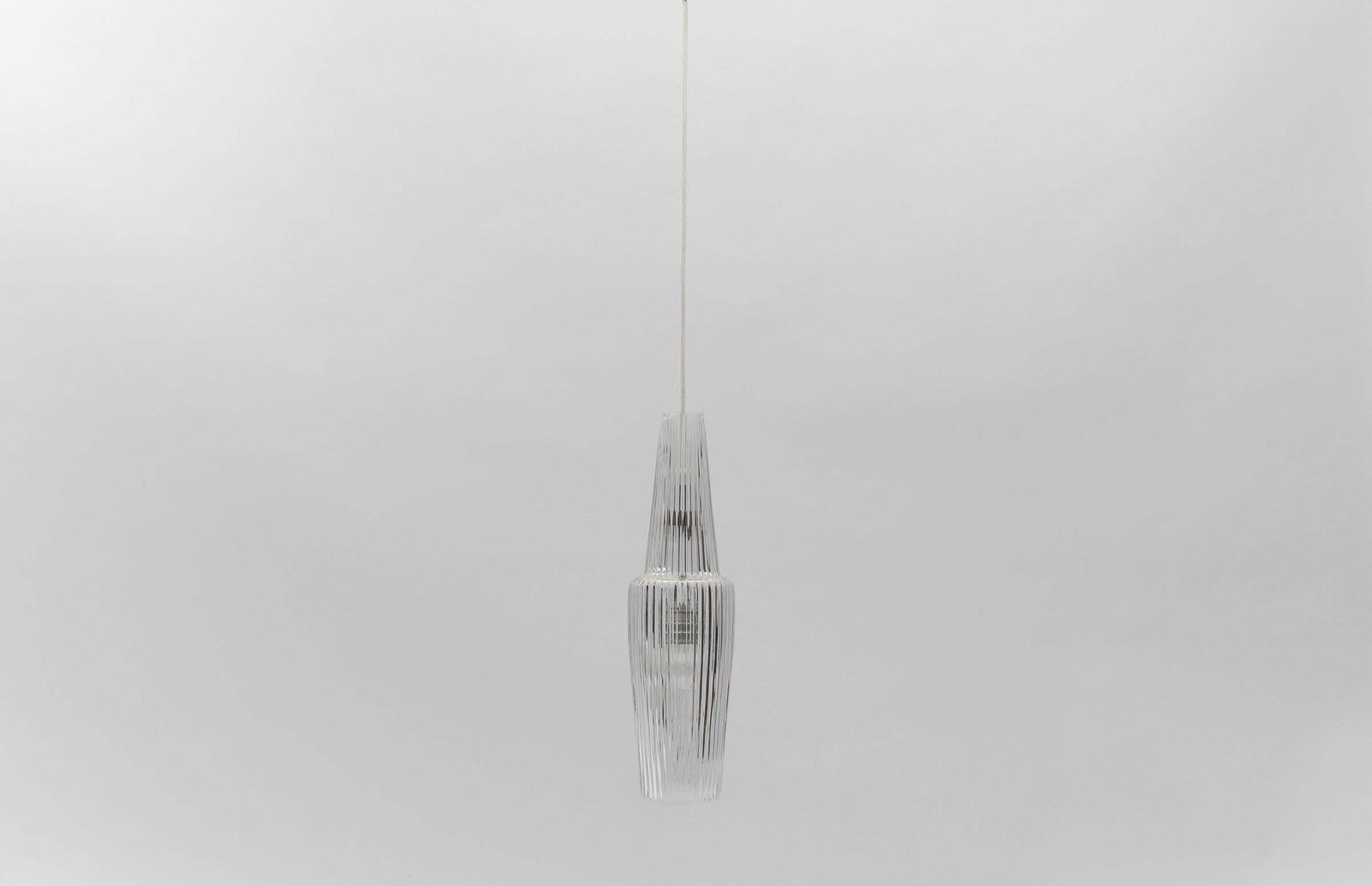 Glass Ceiling Lamp "Pisa" By Aloys Gangkofner For Peill & Putzler, 1950s photo vintage