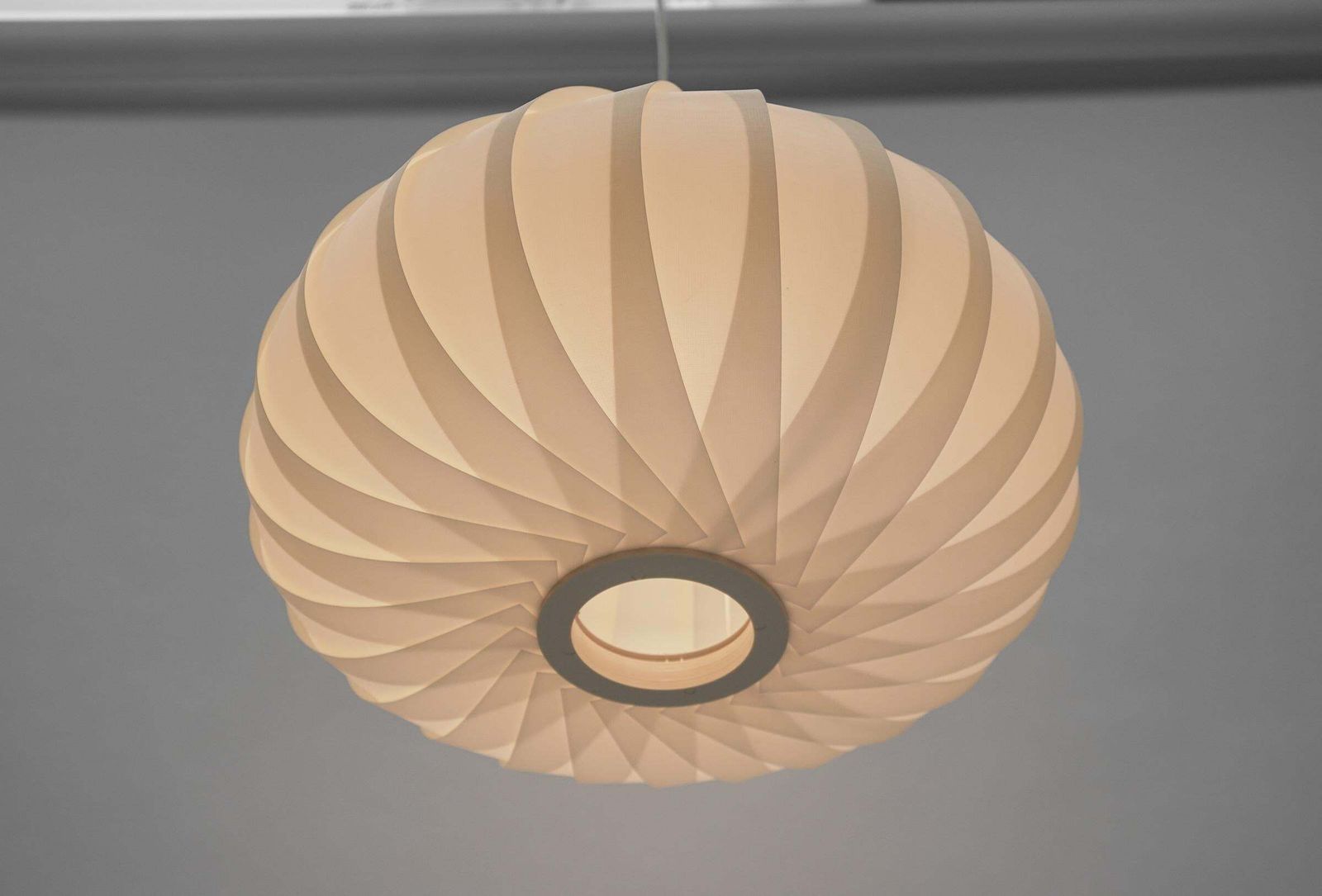 Scandinavian Space Age Slat Lamp, 1960s photo vintage
