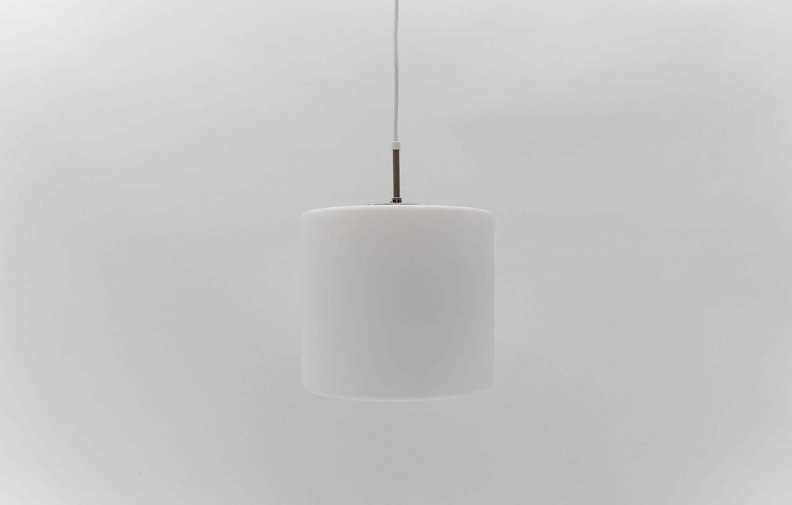 Lovely Opaline Glass Ceiling Lamp From Limburg, Germany, 1960s photo vintage