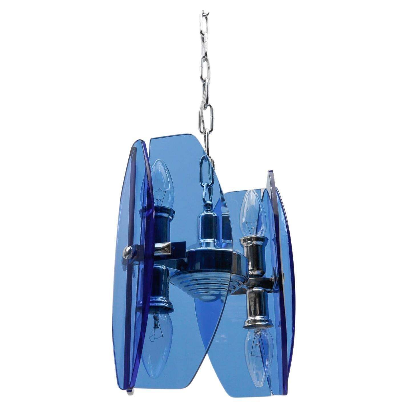 1. Of 2 Mid Century Modern Ceiling Lamp By Antonio Lupi For Veca Italy, 1960s