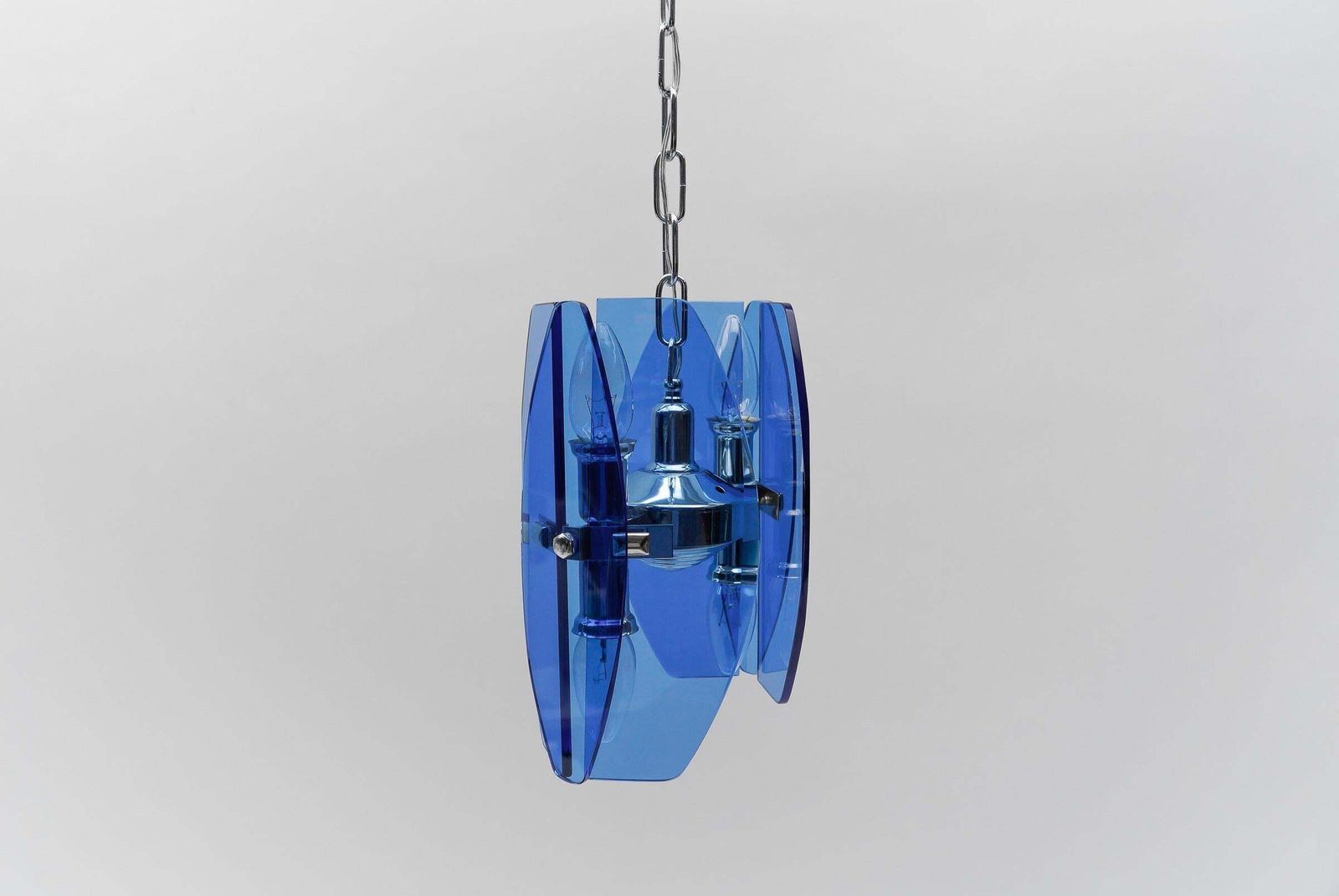 667.0 1. Of 2 Mid Century Modern Ceiling Lamp By Antonio Lupi For Veca Italy, 1960s photo