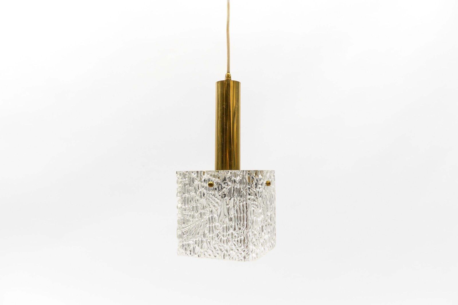 Petite Ice Glass Ceiling Lamp By Kalmar Franken Kg, Germany 1960s photo furniture