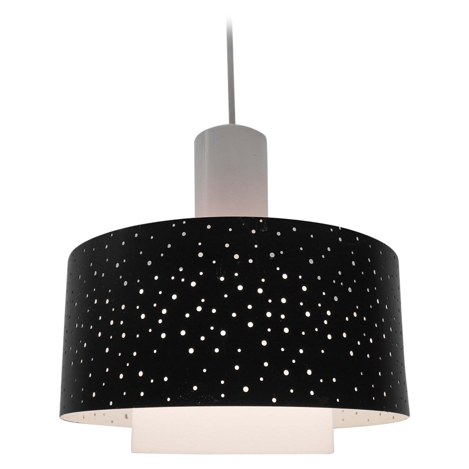 Mid Century Space Age Hanging Light By Ernest Igl For Hillebrand Lights, 1960s