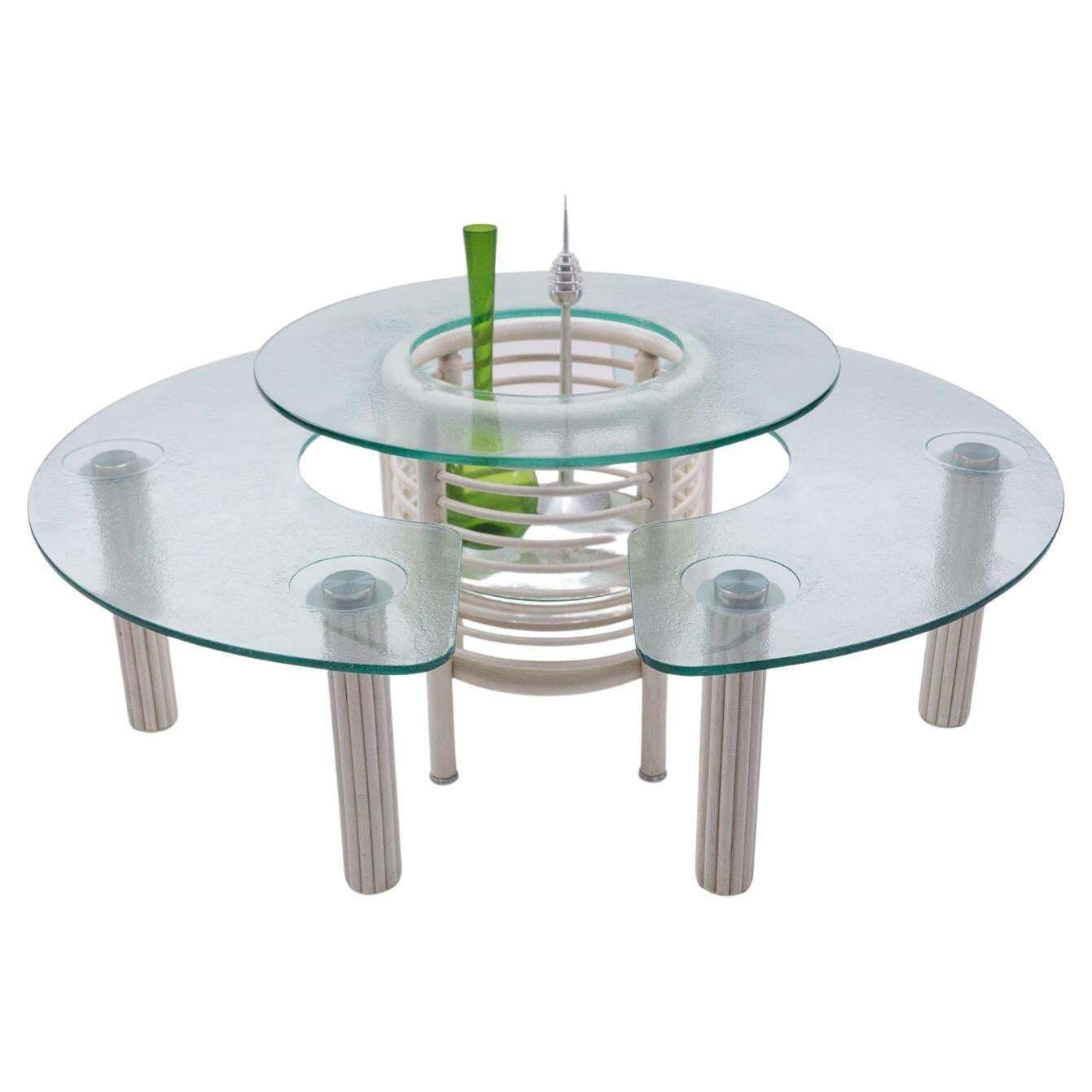 Rare Round 3 Object Tableset With Bottle Tray, 1980s Italy photo furniture