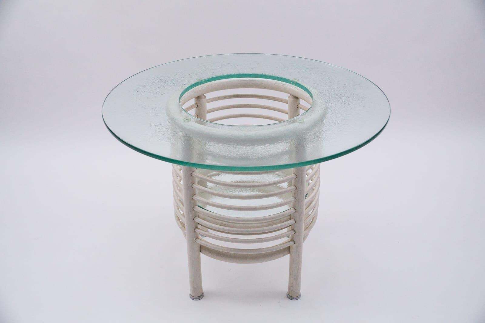 Rare Round 3 Object Tableset With Bottle Tray, 1980s Italy photo vintage