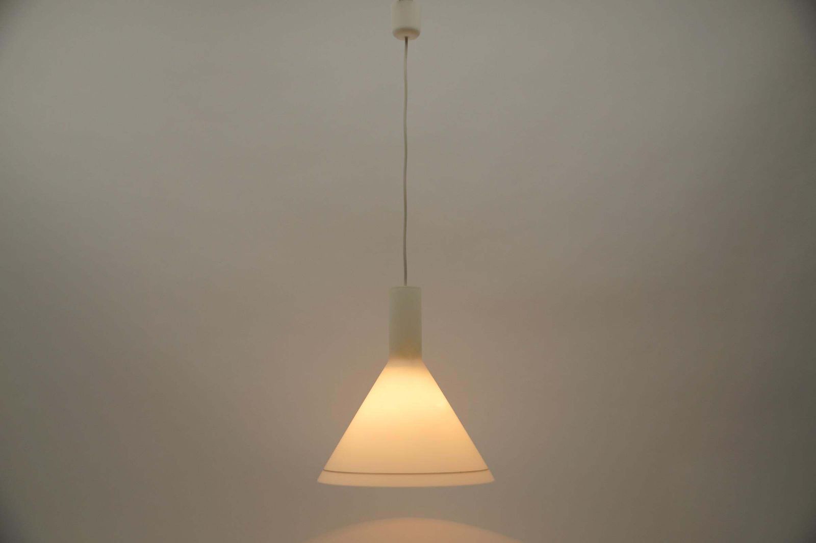Rare Glass Ceiling Lamp "Tokio" By Wilhelm Braun Feldweg For Peill & Putzler photo for sale