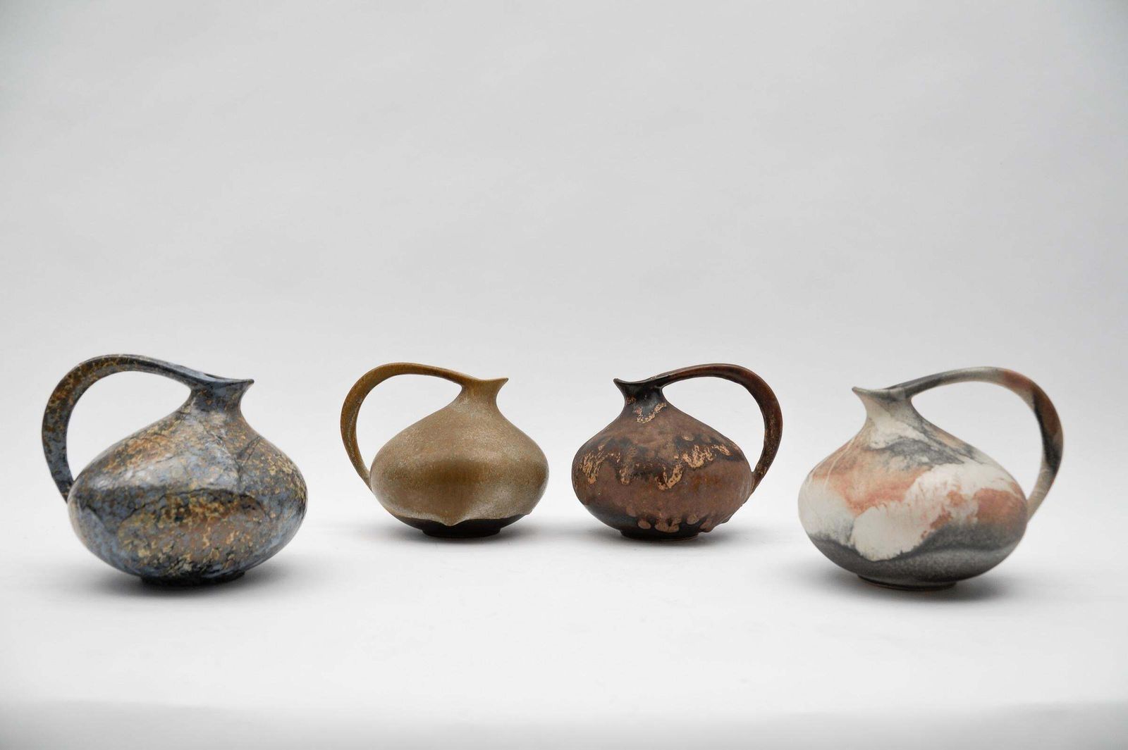Set Of 4 Pottery Vases "313" Designed By Kurt Tschörner Ruscha, Germany, 1960s photo furniture