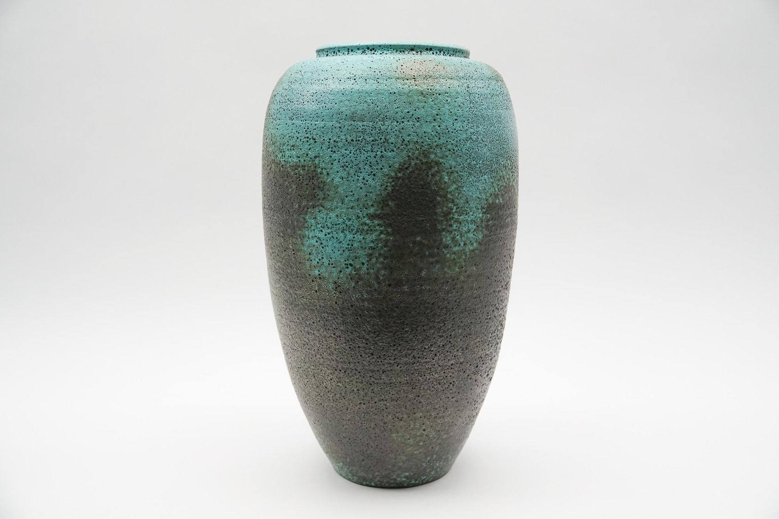 Huge Green Studio Ceramic Floor Vase By Wilhelm & Elly Kuch, 1960s, Germany photo for sale