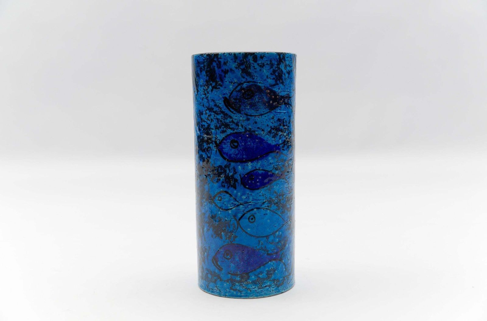Mid Century Modern Handmade Fish Motif Ceramic Vase By Londi For Bitossi, 1960s photo furniture