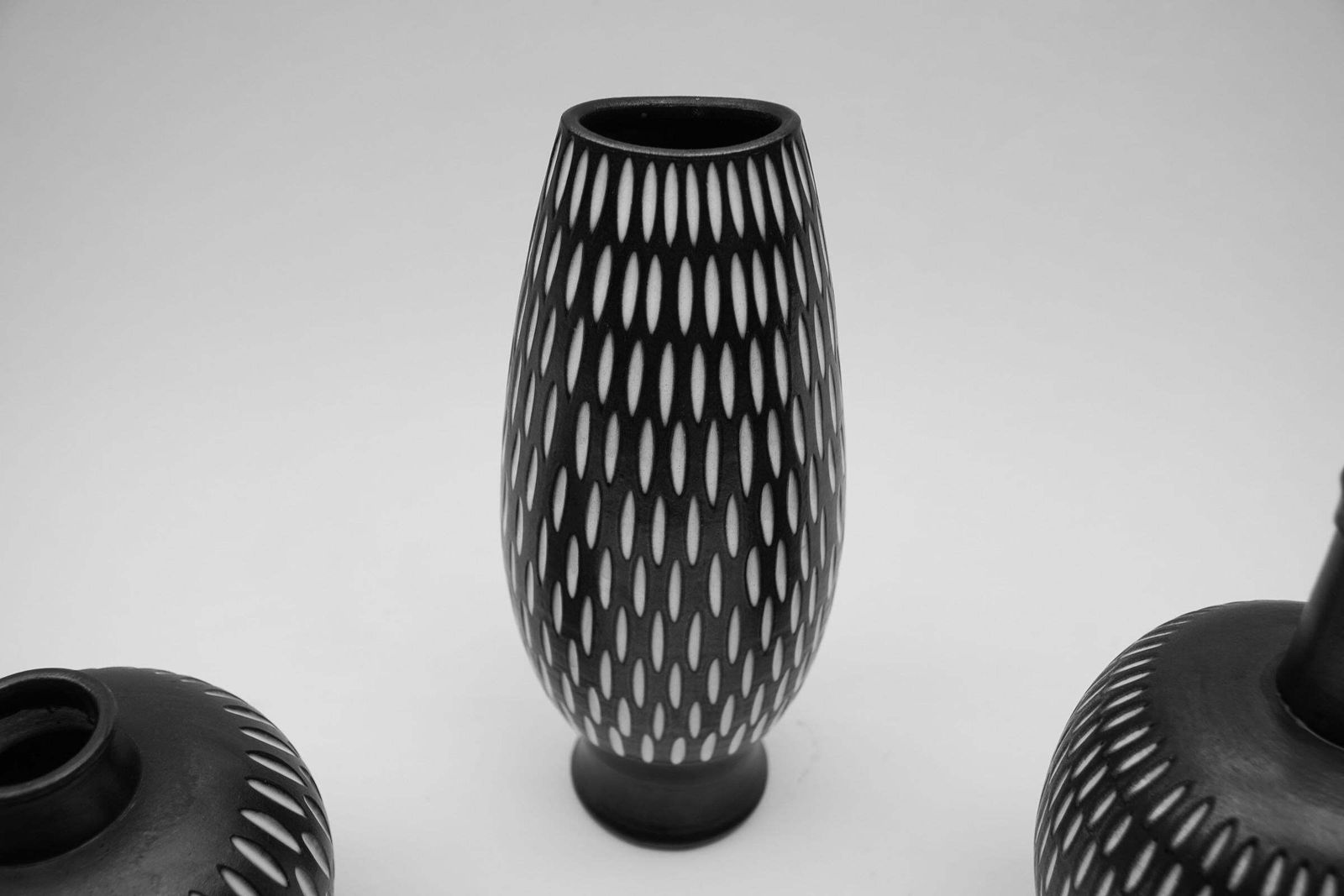 Set Of 3 Studio Ceramic Vases By Wilhelm & Elly Kuch, 1960s, Germany photo Home Decor