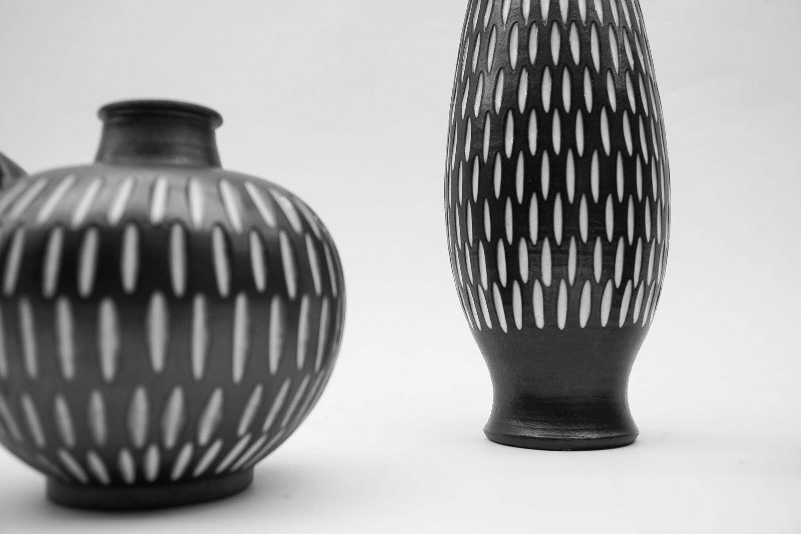 Set Of 3 Studio Ceramic Vases By Wilhelm & Elly Kuch, 1960s, Germany photo 1062.0