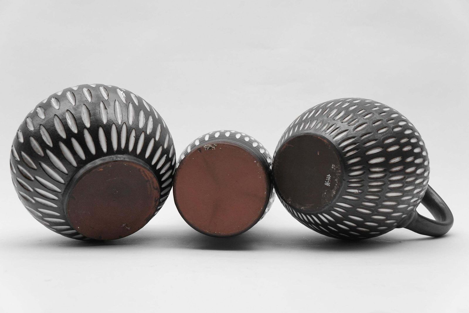 photo for sale Set Of 3 Studio Ceramic Vases By Wilhelm & Elly Kuch, 1960s, Germany