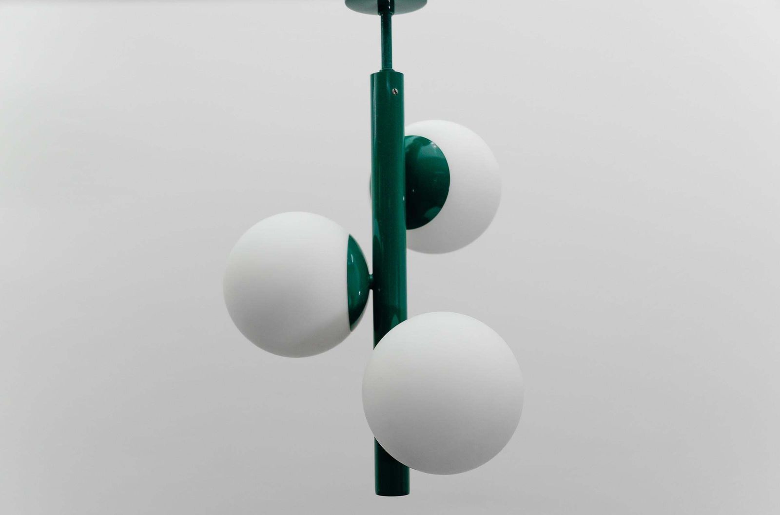 Green Mid Century Modern Sputnik Pendant Lamp By Kaiser Leuchten, Germany 1960s photo Lighting