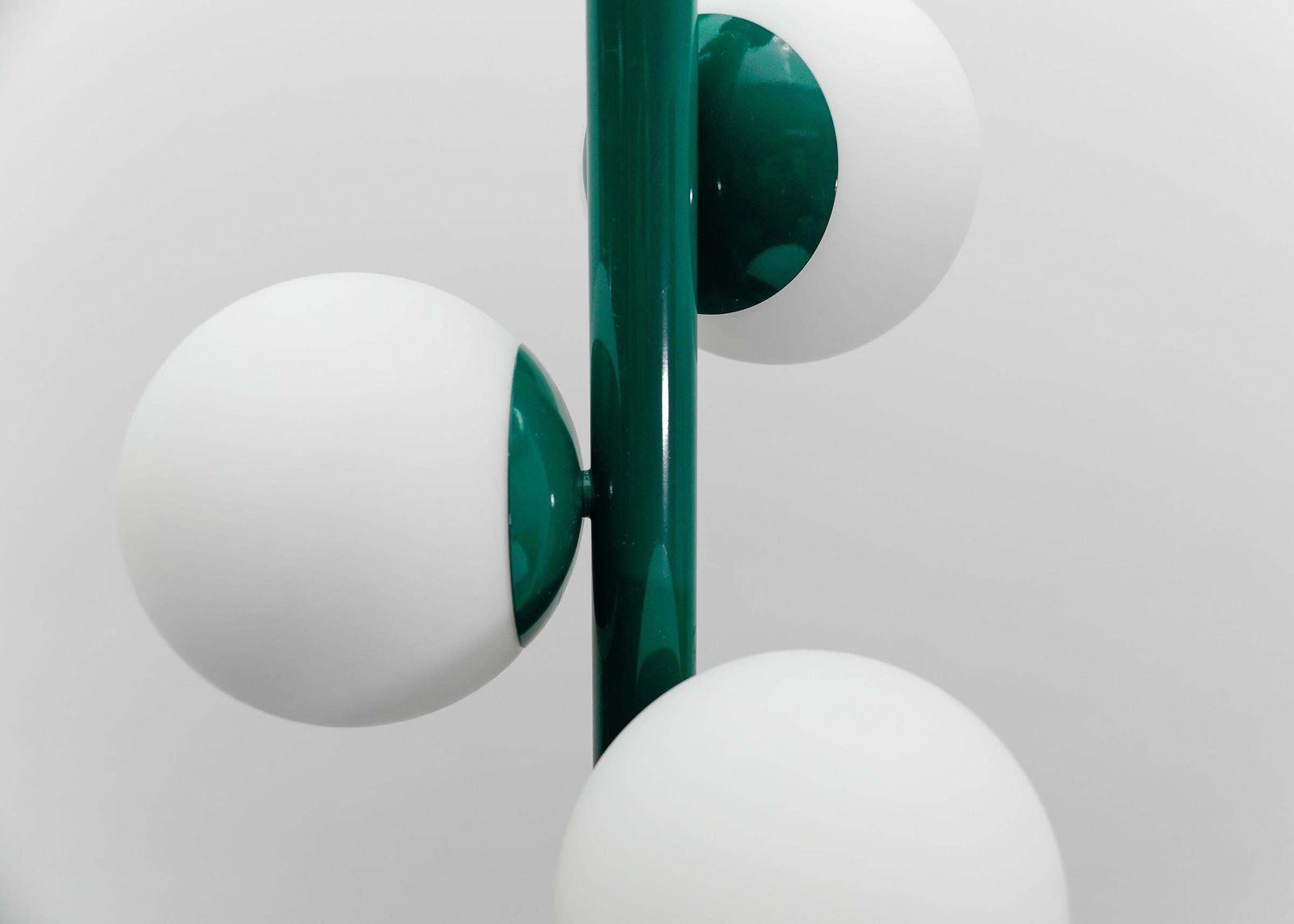 Green Mid Century Modern Sputnik Pendant Lamp By Kaiser Leuchten, Germany 1960s photo vinterior
