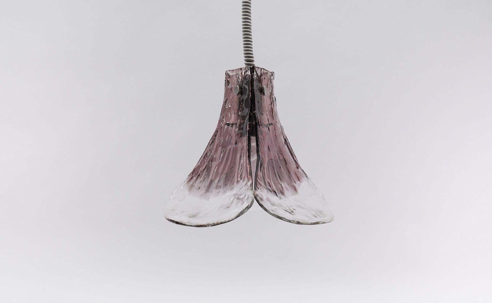 Lovely Violet Pendant Lamp For J.T. Kalmar In Murano Glass By Carlo Nason, 1970s photo vintage