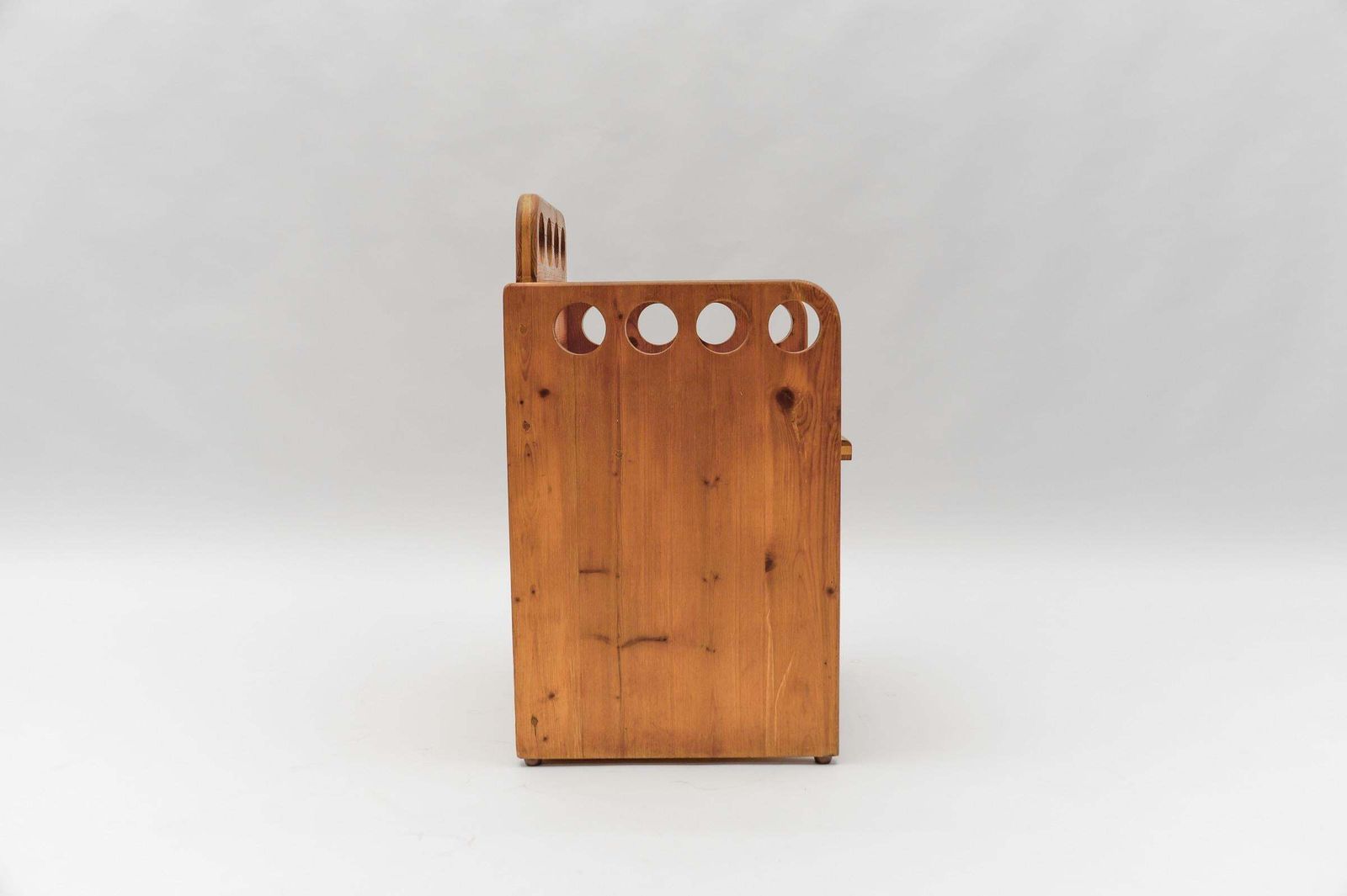 photo furniture Awesome And Rare Scandinavian Pine Wood Childs Set   Chair And Bench, 1960s