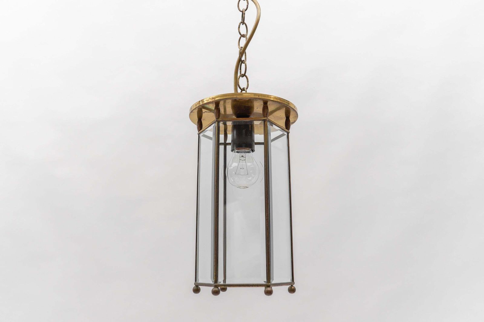 photo furniture Lovely Adolf Loos Lobmeyr Light Cut Glass And Brass, Austria 1930s