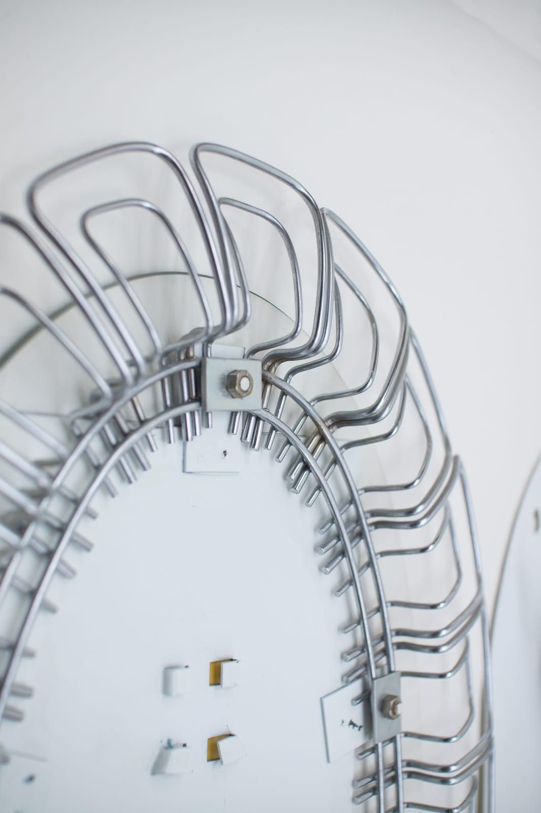 Wire Backlight Mirror, 1970s Germany, In The Style Of Verner Panton Wire Series photo buy