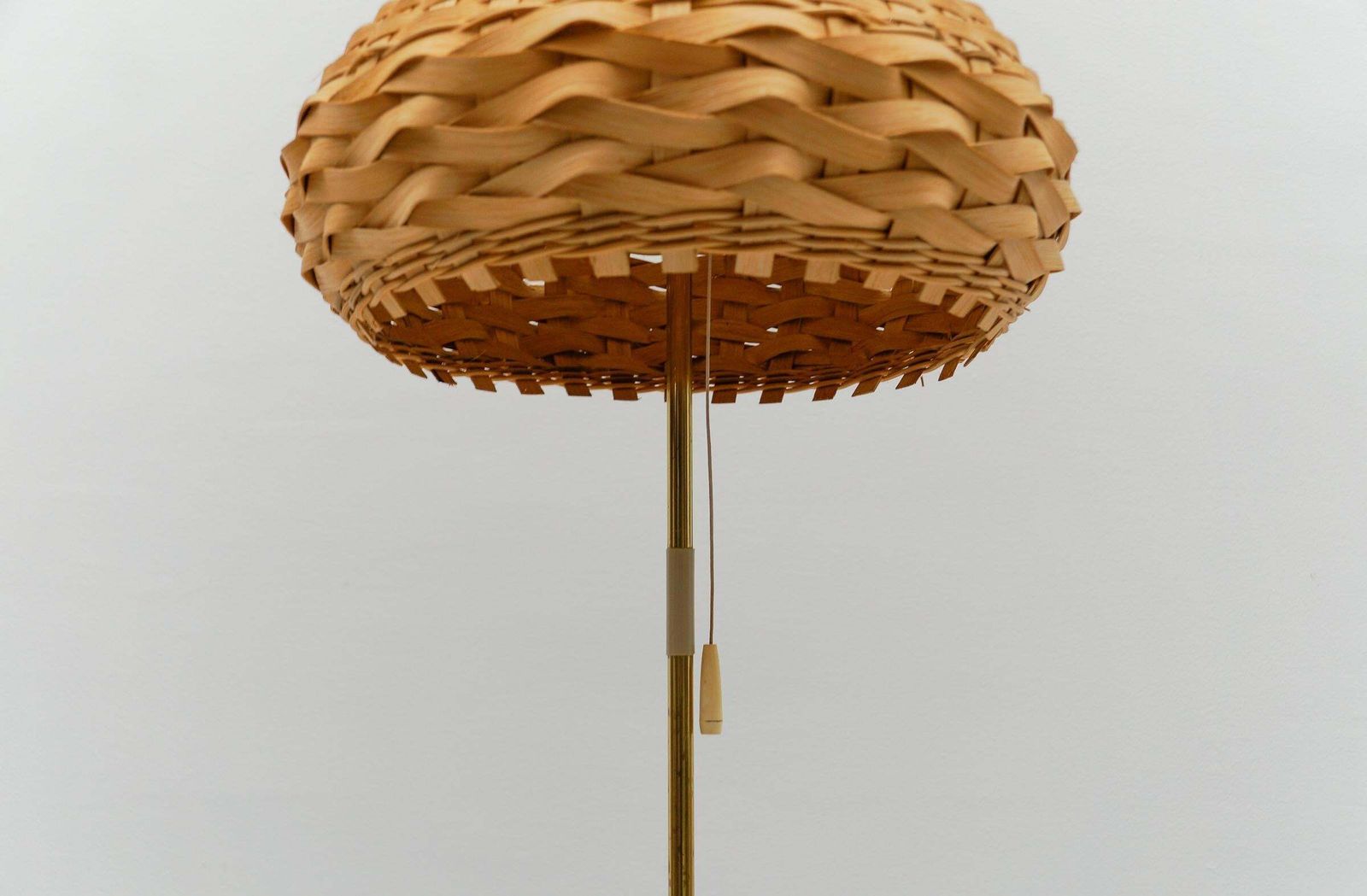 photo for sale Mid Century Modern Tripod Brass Floor Lamp, 1950s Italy