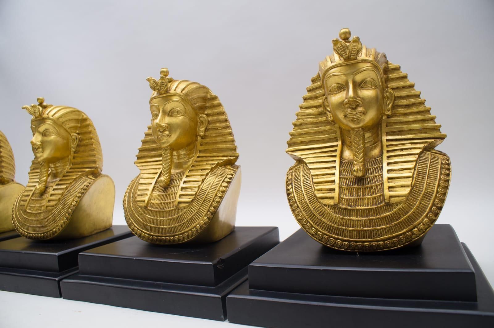 Awesome Egyptian Pharao Ramses Coffee Table Sculpture Legs, 1960s, Italy photo for sale