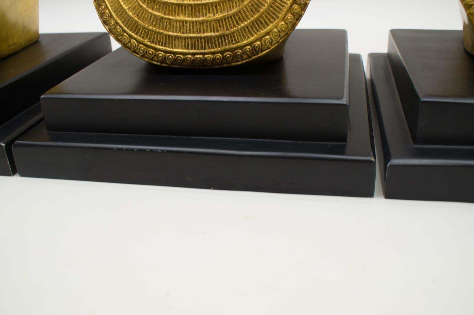 photo buy Awesome Egyptian Pharao Ramses Coffee Table Sculpture Legs, 1960s, Italy