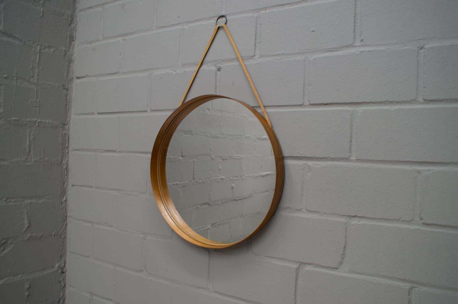 Wall Mirror In Teak Produced By Glass Mäster In Markaryd, Sweden 1960s photo furniture