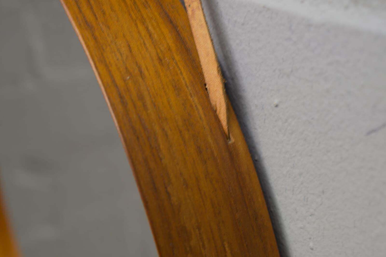 Wall Mirror In Teak Produced By Glass Mäster In Markaryd, Sweden 1960s photo vinterior