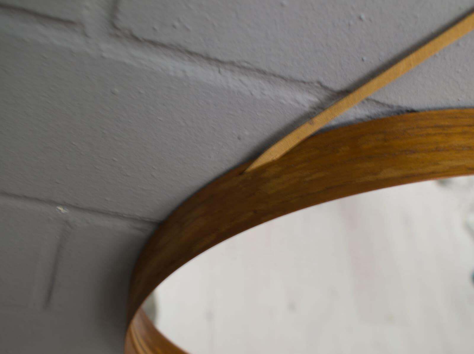 photo furniture Wall Mirror In Teak Produced By Glass Mäster In Markaryd, Sweden 1960s