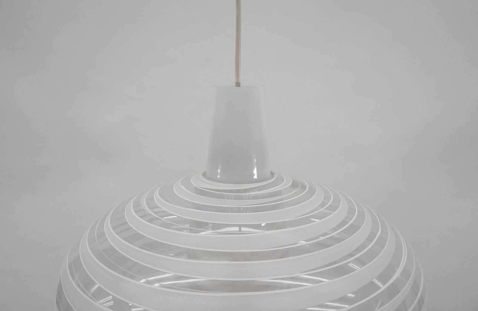 Rare Glass Pendant Light "Bari" By Aloys F. Gangkofner For Peill & Putzler photo vinterior