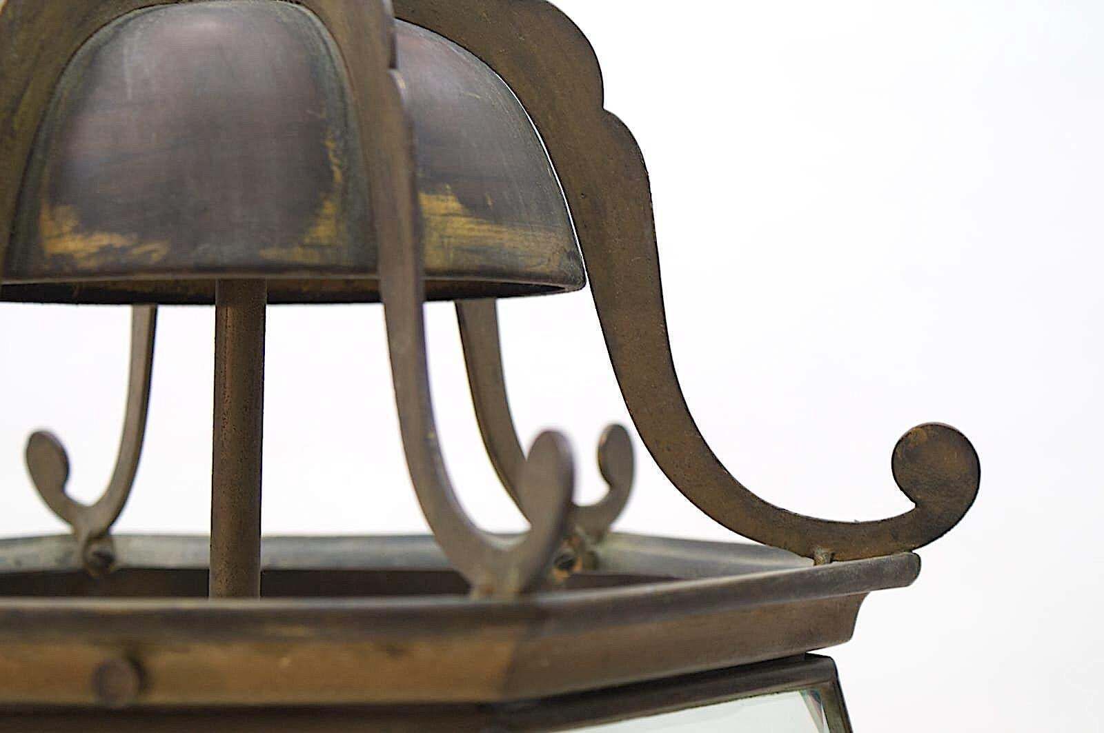 Lighting Lovely Adolf Loos Lobmeyr Style Light Cut Glass And Brass, Austria 1930s photo