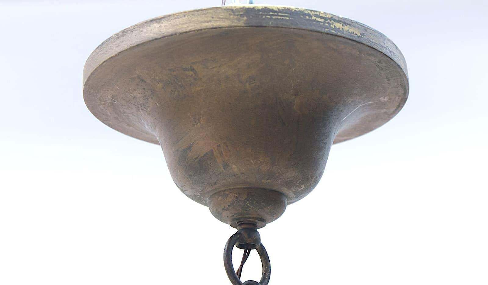 1571.0 Lovely Adolf Loos Lobmeyr Style Light Cut Glass And Brass, Austria 1930s photo