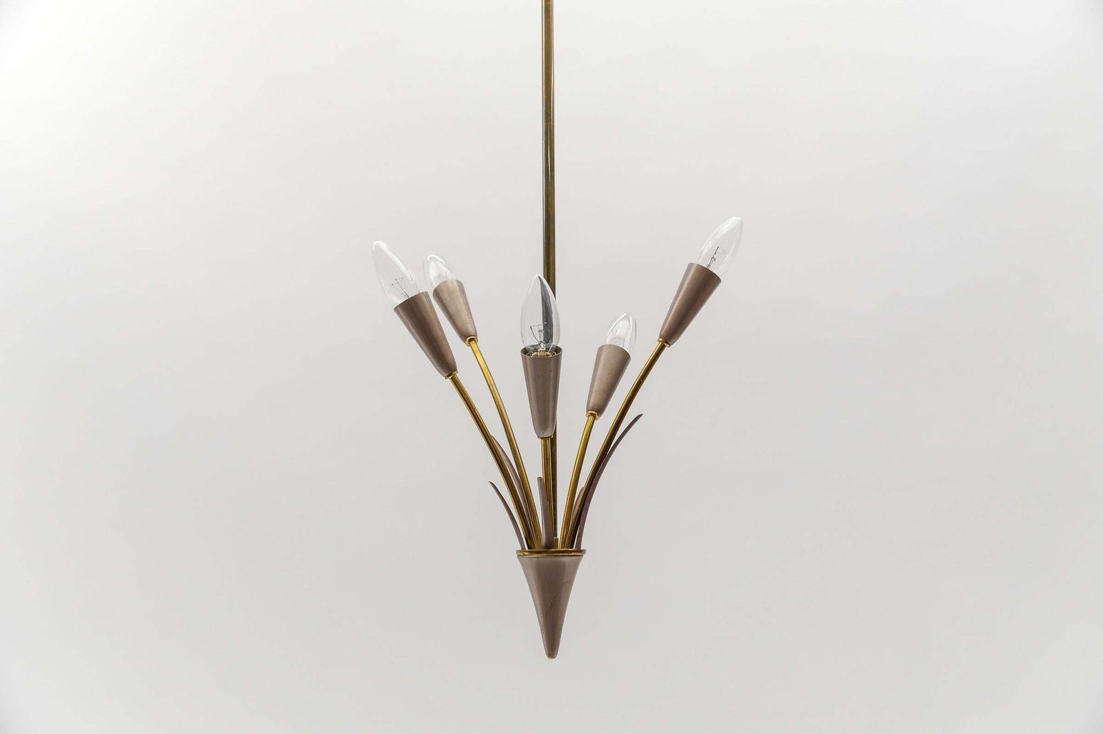 Ceiling Sputnik Lamp In The Manner Of Arteluce, Italy, 1950s photo vintage
