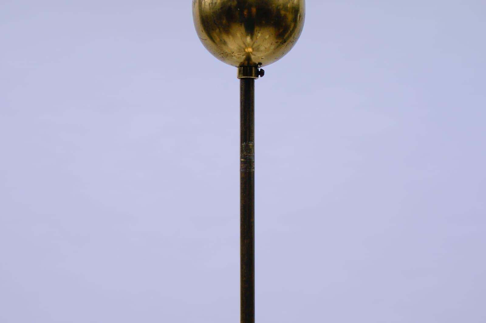 photo buy Mid Century Italian Brass And Glass 12 Arm Sputnik Ceiling Lamp, 1950s