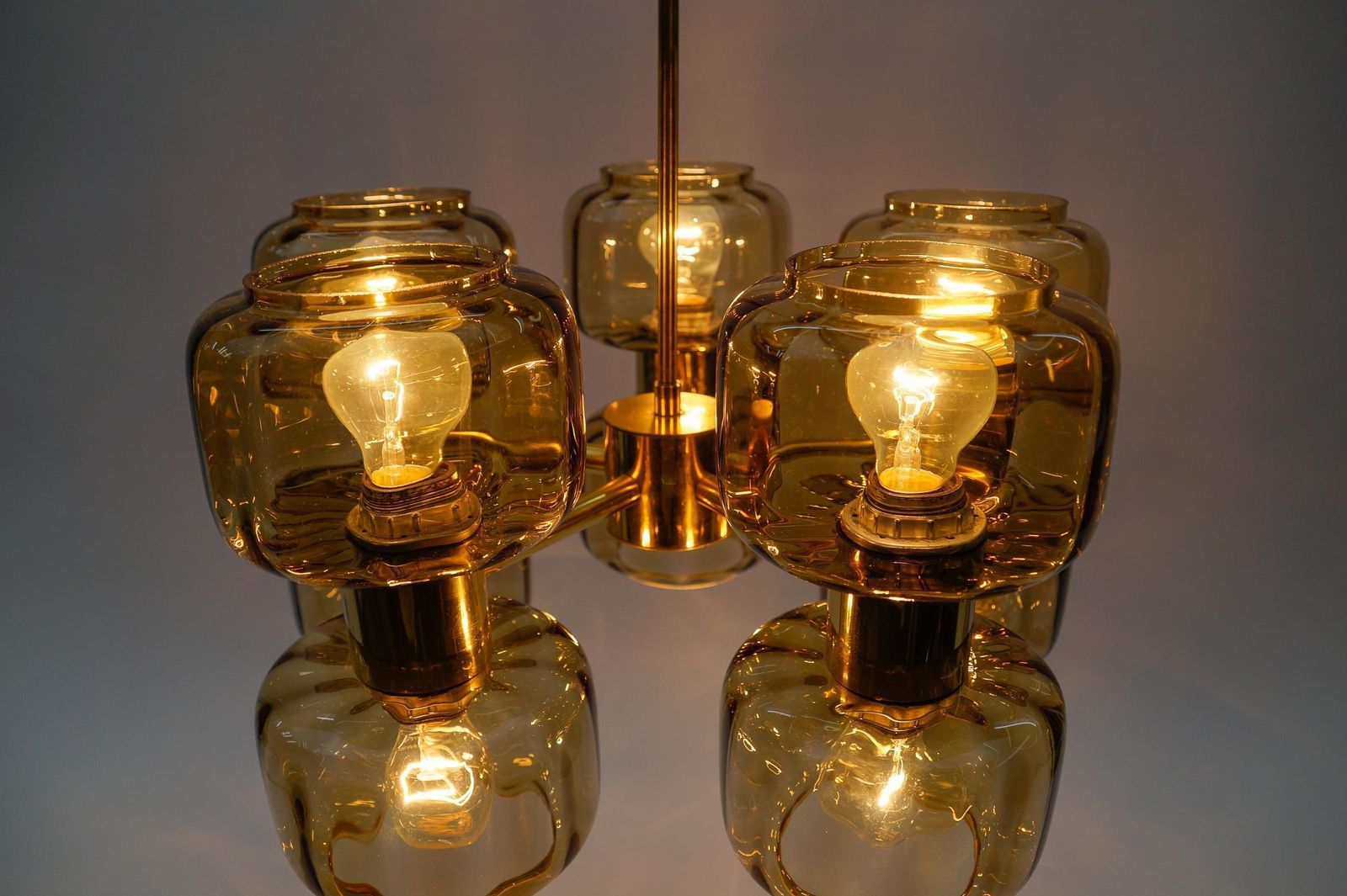 Space Age Golden 10 Light Sputnik Lamp, 1960s photo buy