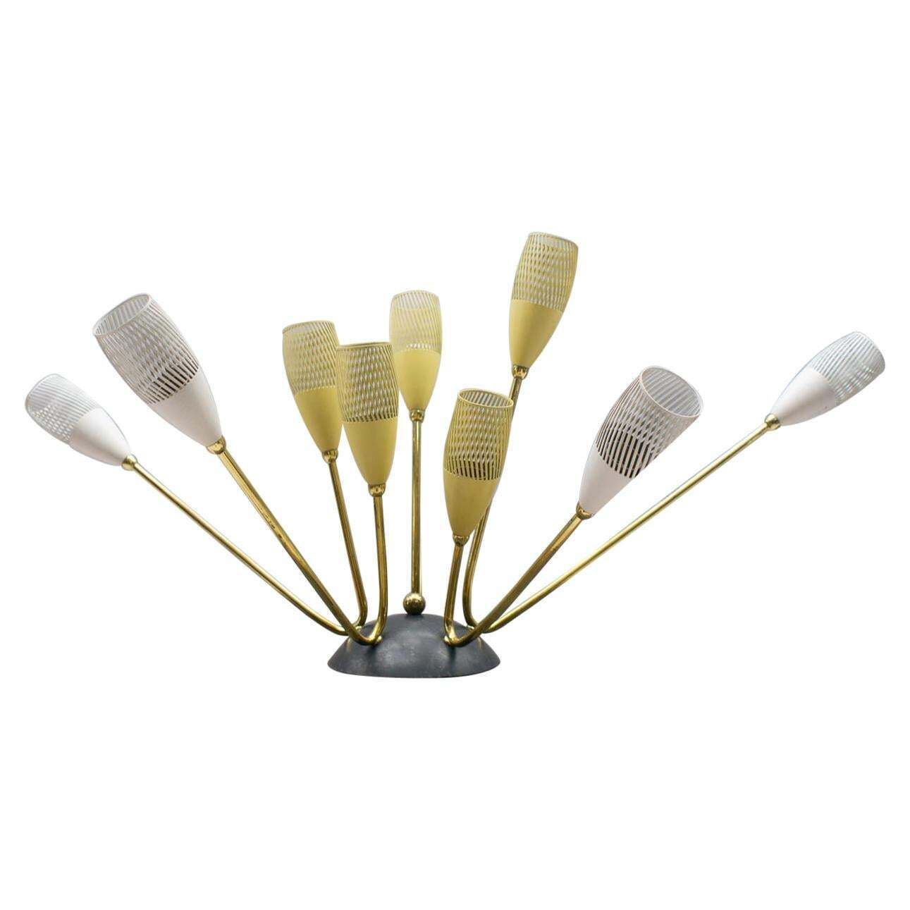 Sputnik Wall Or Ceiling Lamp In The Manner Of Arteluce, Italy, 1950s
