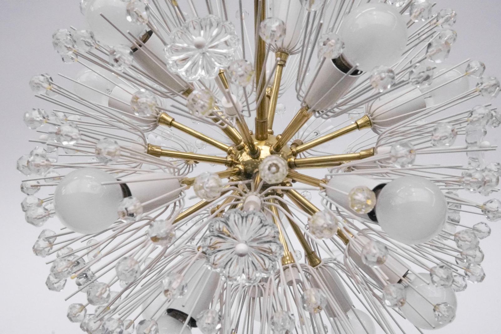 photo for sale Lovely Snowflake Lamp By Emil Stejnar For Rupert Nikoll, 1950s, Austria