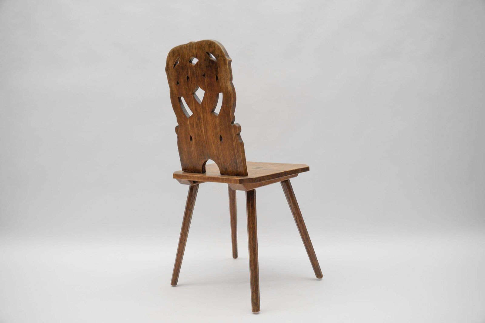 Alsatian Chair With Interlacing Pattern On The Back, France 1930s photo 722.0