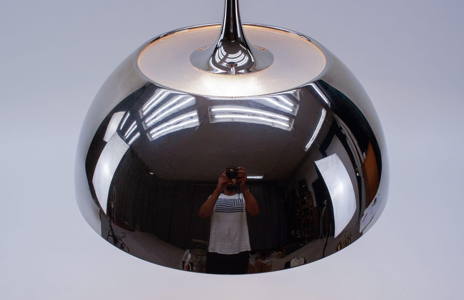 Florian Schulz Nickel Plated Pendant Lamp With Counterweight, Germany, 1970s photo buy