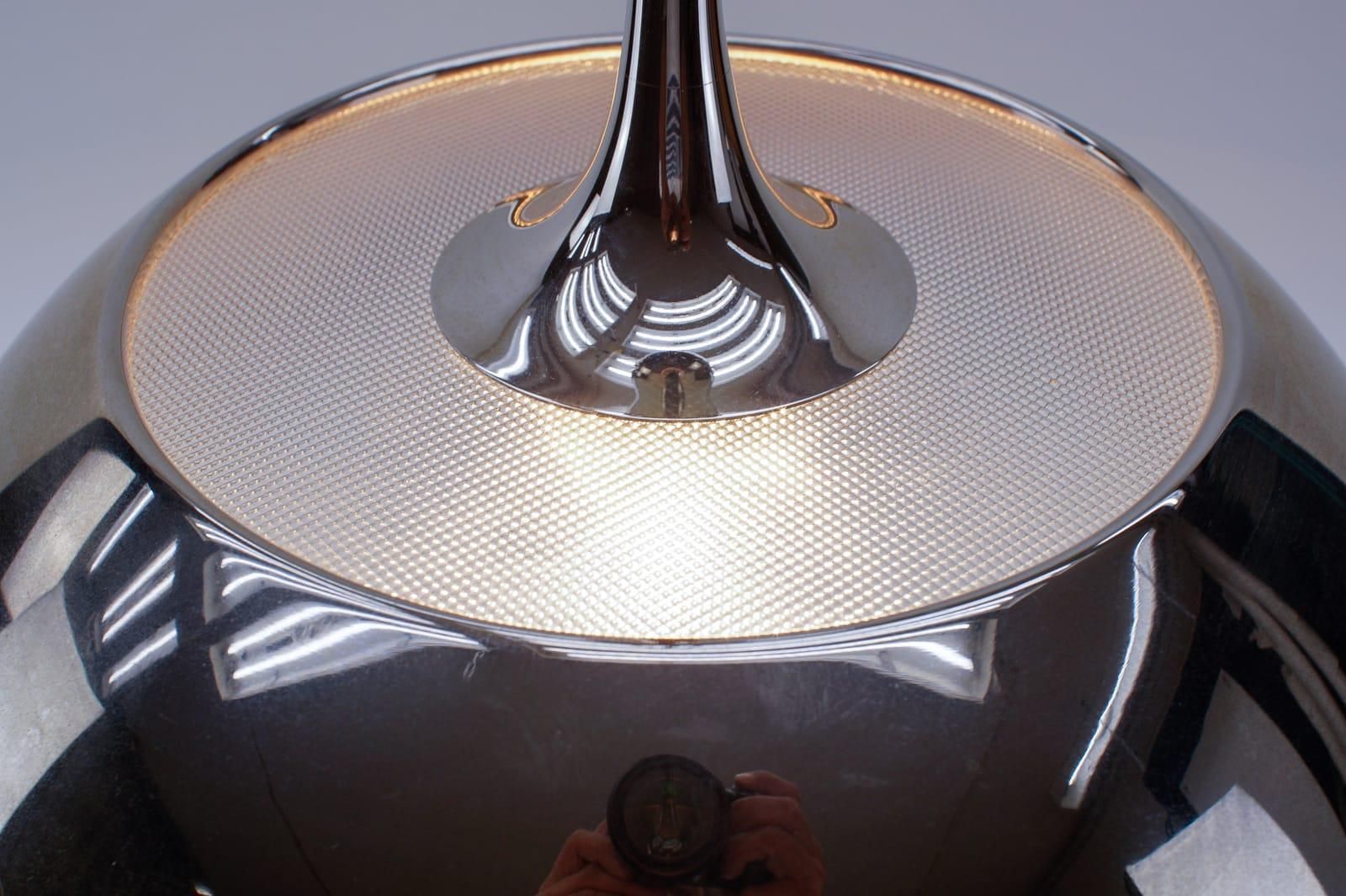Lighting Florian Schulz Nickel Plated Pendant Lamp With Counterweight, Germany, 1970s photo