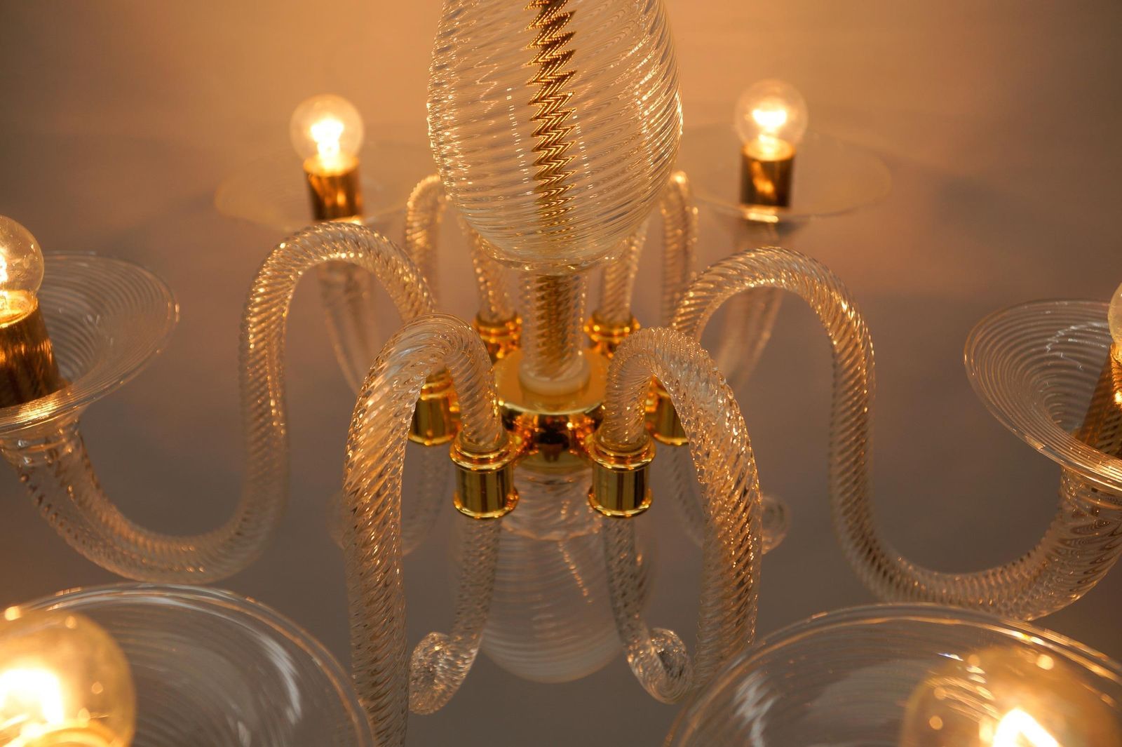 Lighting Awesome Barovier & Toso Chandelier, Murano Glass Italy photo