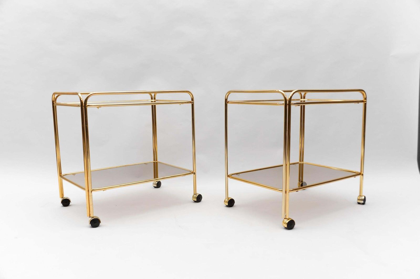 Lovely Elegant Mid Century Modern Brass Bar Cart, 1960s, France photo 764.0