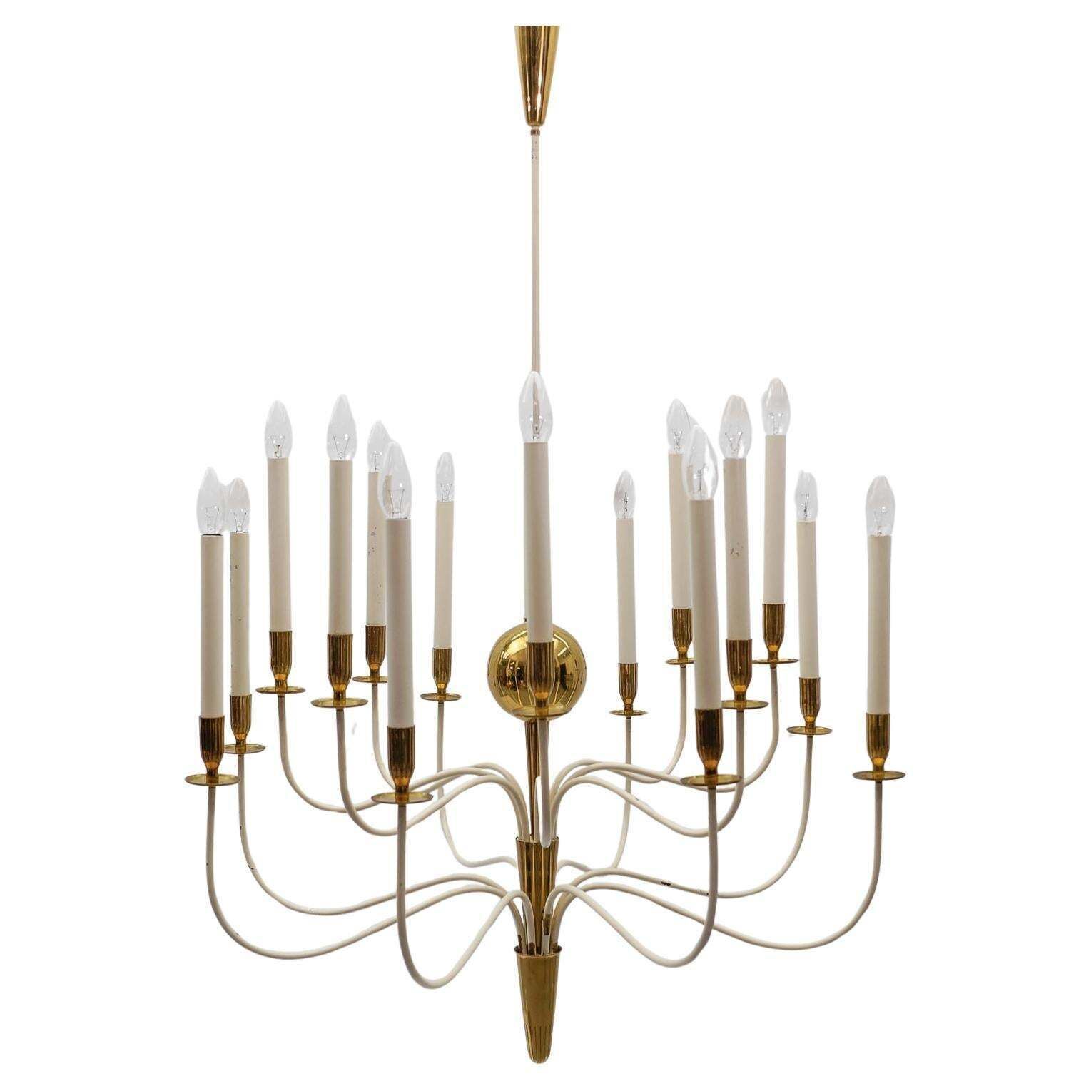 Amazing Huge Chandelier By Vereinigte Werkstätten München, 1950s Germany